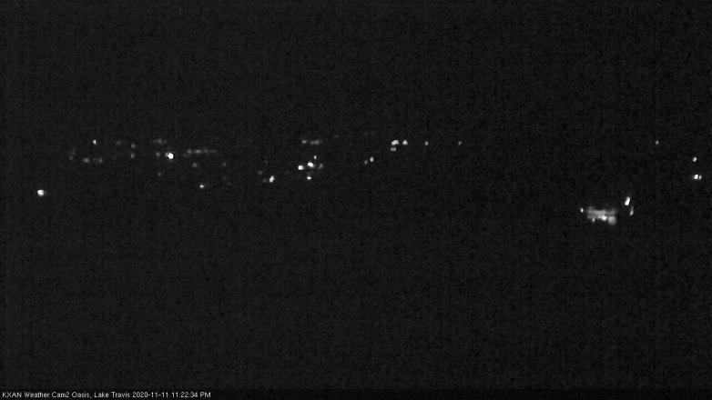Lake Travis webcam, November 11, 2020 11:25 PM CT