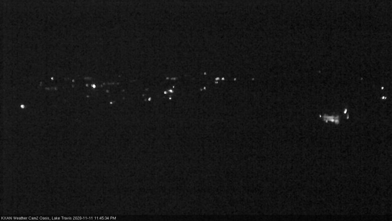 Lake Travis webcam, November 11, 2020 11:45 PM CT