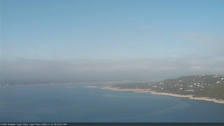 Lake Travis webcam, November 12, 2020 9:25 AM CT