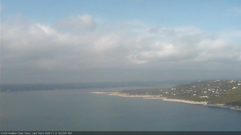 Lake Travis webcam, November 12, 2020 10:25 AM CT