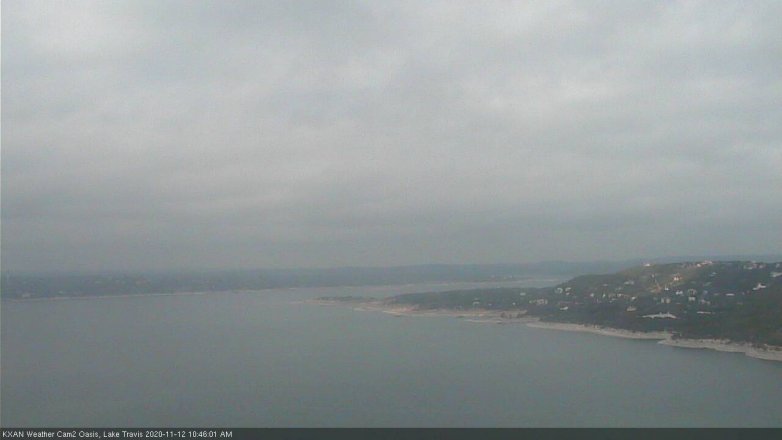 Lake Travis webcam, November 12, 2020 10:45 AM CT