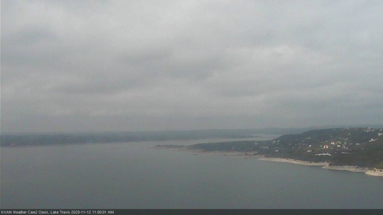 Lake Travis webcam, November 12, 2020 11:00 AM CT