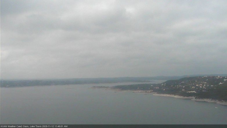 Lake Travis webcam, November 12, 2020 11:45 AM CT