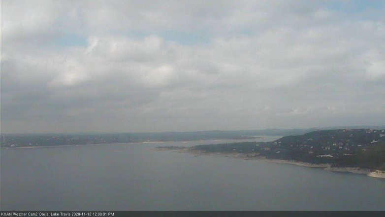 Lake Travis webcam, November 12, 2020 12:00 PM CT