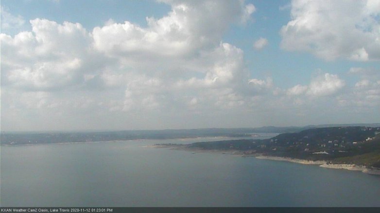 Lake Travis webcam, November 12, 2020 1:25 PM CT