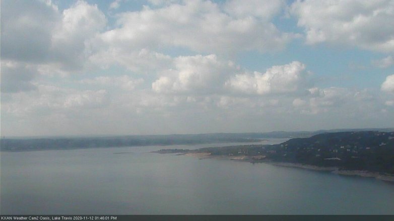 Lake Travis webcam, November 12, 2020 1:45 PM CT