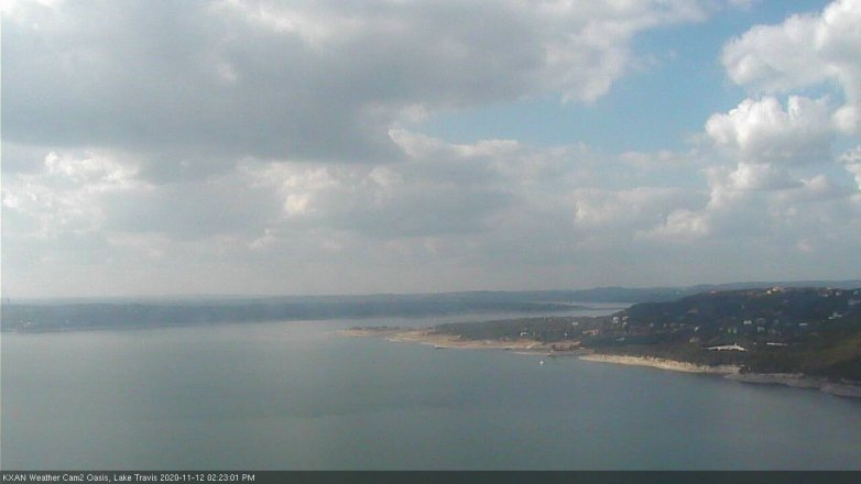 Lake Travis webcam, November 12, 2020 2:25 PM CT