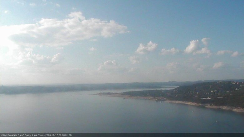 Lake Travis webcam, November 12, 2020 3:25 PM CT