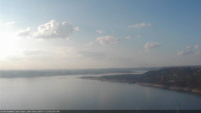 Lake Travis webcam, November 12, 2020 4:25 PM CT