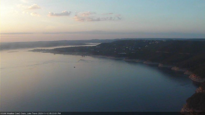 Lake Travis webcam, November 12, 2020 5:25 PM CT
