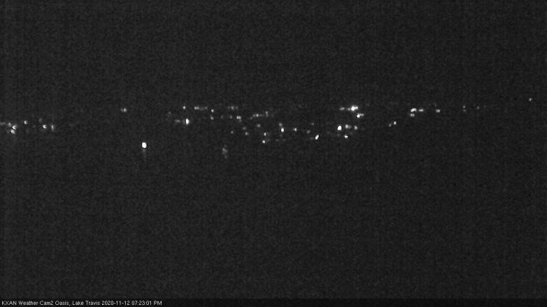 Lake Travis webcam, November 12, 2020 7:25 PM CT