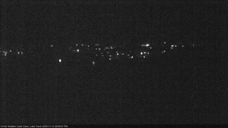 Lake Travis webcam, November 12, 2020 8:00 PM CT