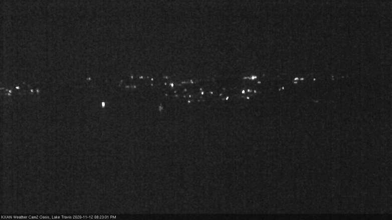Lake Travis webcam, November 12, 2020 8:25 PM CT