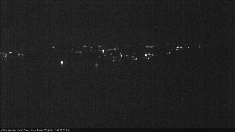 Lake Travis webcam, November 12, 2020 9:00 PM CT