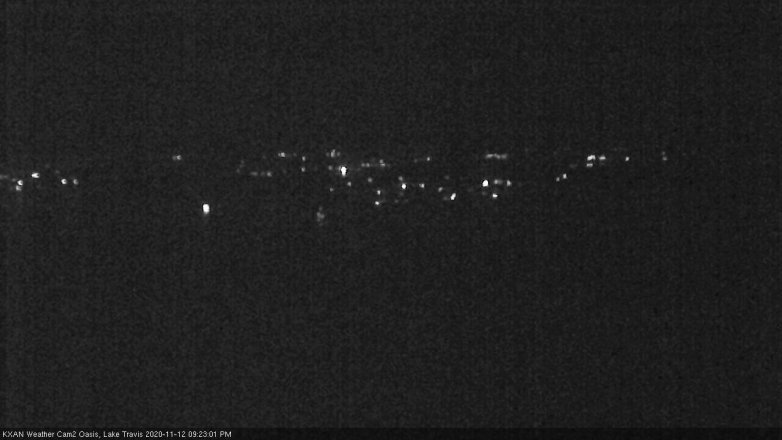 Lake Travis webcam, November 12, 2020 9:25 PM CT