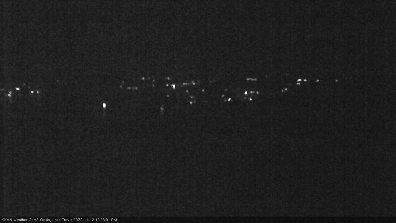 Lake Travis webcam, November 12, 2020 10:25 PM CT
