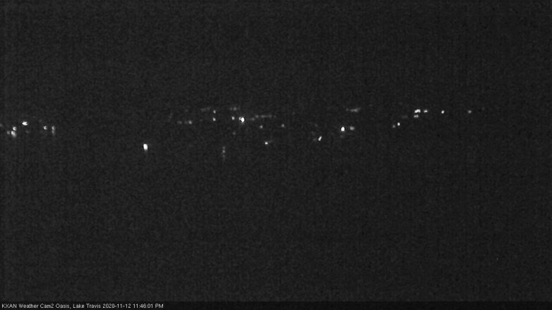 Lake Travis webcam, November 12, 2020 11:45 PM CT