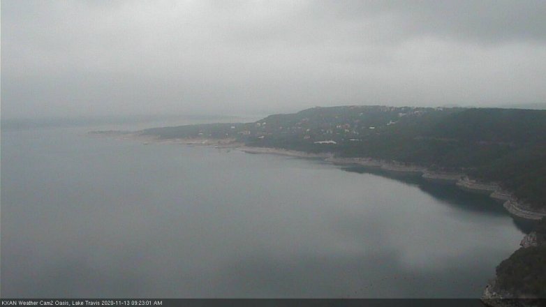 Lake Travis webcam, November 13, 2020 9:25 AM CT