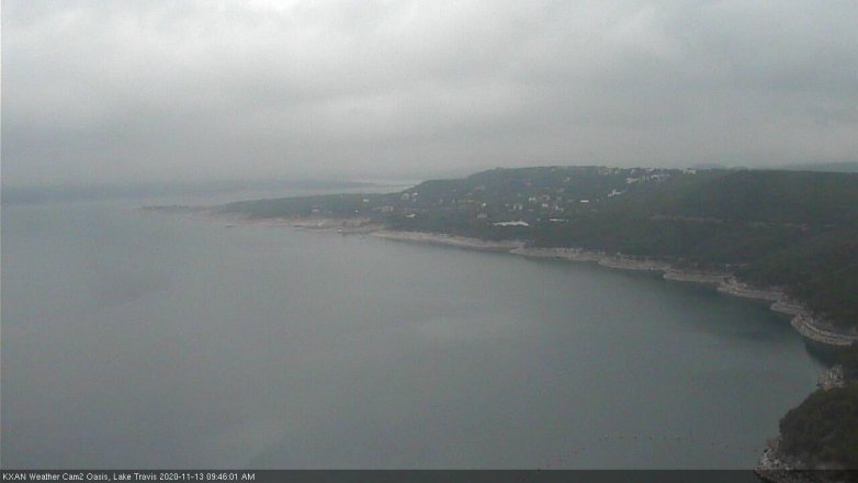 Lake Travis webcam, November 13, 2020 9:45 AM CT