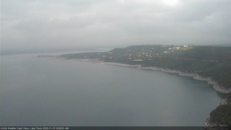Lake Travis webcam, November 13, 2020 10:00 AM CT