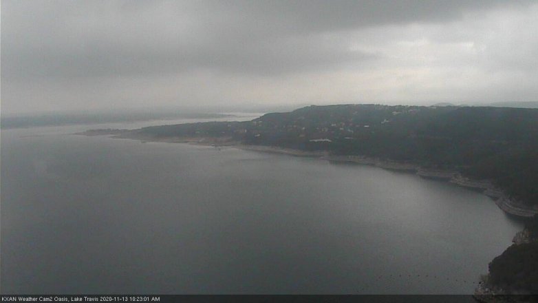 Lake Travis webcam, November 13, 2020 10:25 AM CT