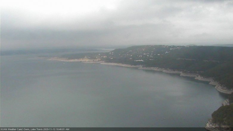 Lake Travis webcam, November 13, 2020 10:45 AM CT