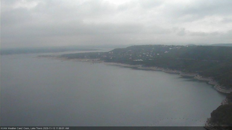 Lake Travis webcam, November 13, 2020 11:00 AM CT