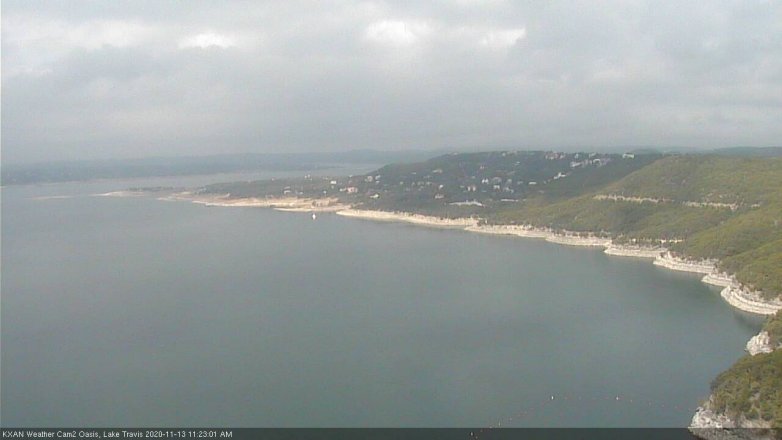 Lake Travis webcam, November 13, 2020 11:25 AM CT