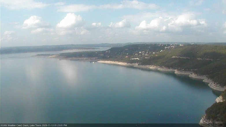 Lake Travis webcam, November 13, 2020 1:25 PM CT