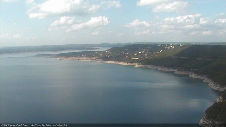 Lake Travis webcam, November 13, 2020 2:00 PM CT
