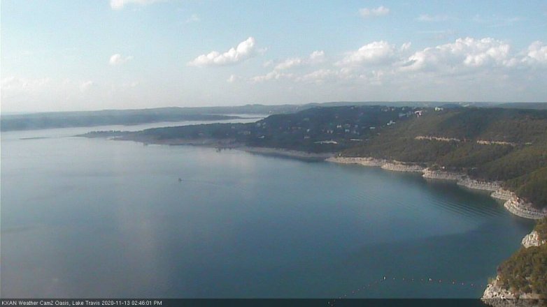 Lake Travis webcam, November 13, 2020 2:45 PM CT
