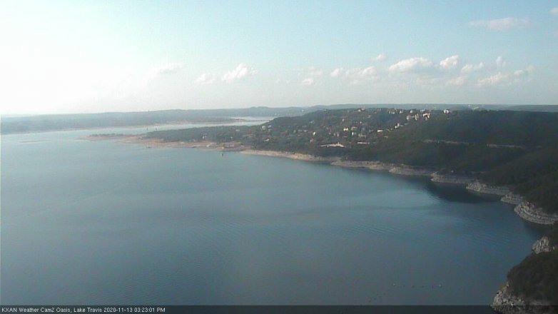 Lake Travis webcam, November 13, 2020 3:25 PM CT