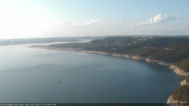 Lake Travis webcam, November 13, 2020 3:45 PM CT