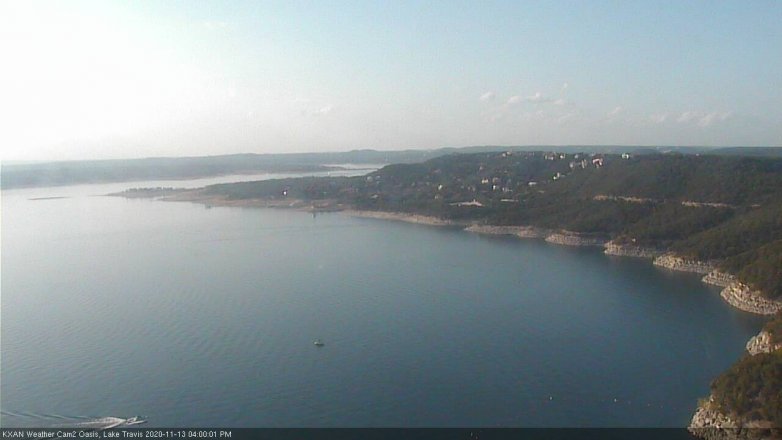 Lake Travis webcam, November 13, 2020 4:00 PM CT
