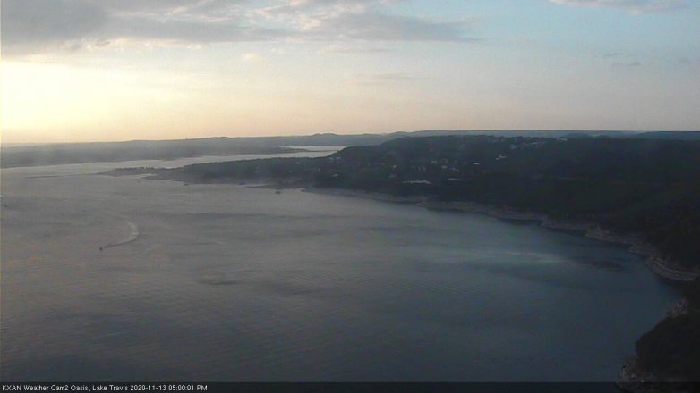Lake Travis webcam, November 13, 2020 5:00 PM CT