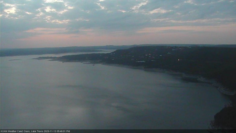 Lake Travis webcam, November 13, 2020 5:45 PM CT