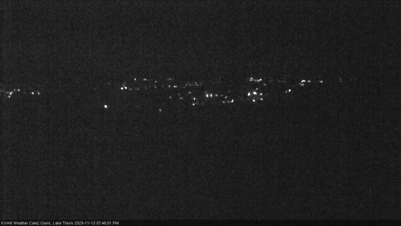 Lake Travis webcam, November 13, 2020 7:45 PM CT