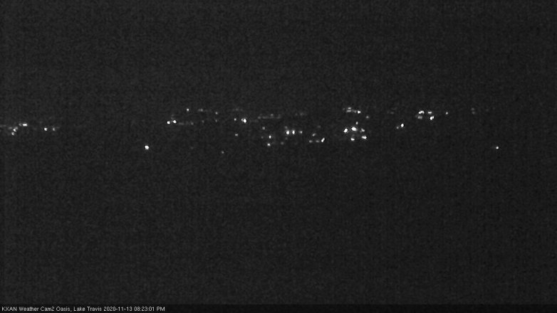 Lake Travis webcam, November 13, 2020 8:25 PM CT