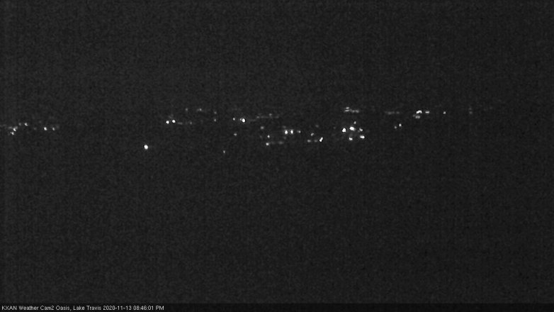Lake Travis webcam, November 13, 2020 8:45 PM CT