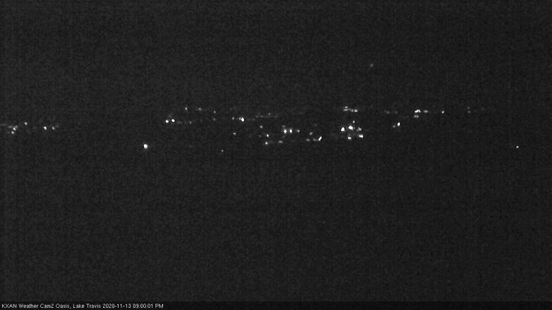 Lake Travis webcam, November 13, 2020 9:00 PM CT