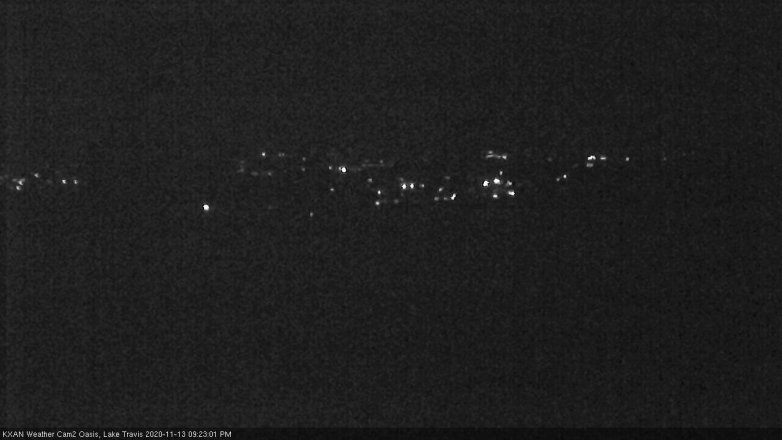 Lake Travis webcam, November 13, 2020 9:25 PM CT