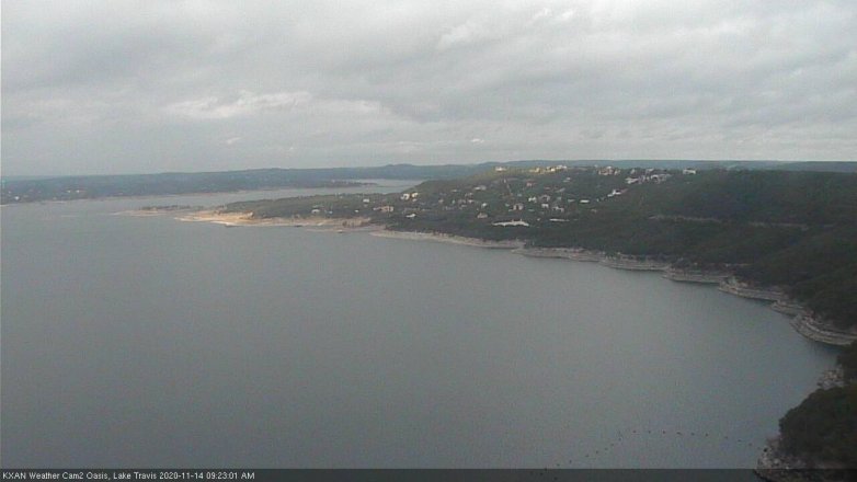 Lake Travis webcam, November 14, 2020 9:25 AM CT