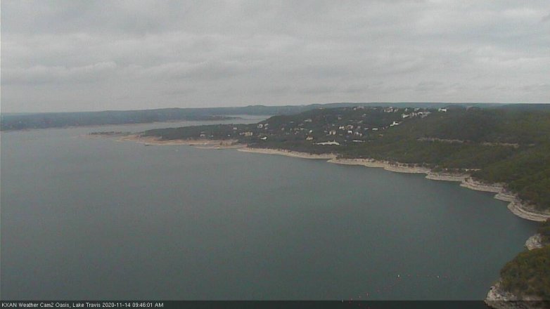 Lake Travis webcam, November 14, 2020 9:45 AM CT