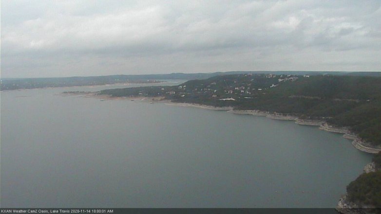 Lake Travis webcam, November 14, 2020 10:00 AM CT