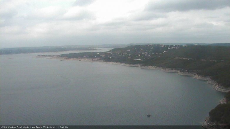 Lake Travis webcam, November 14, 2020 11:25 AM CT