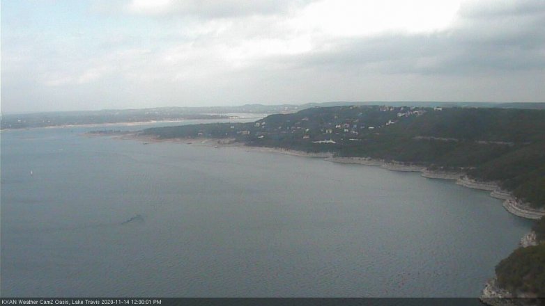 Lake Travis webcam, November 14, 2020 12:00 PM CT