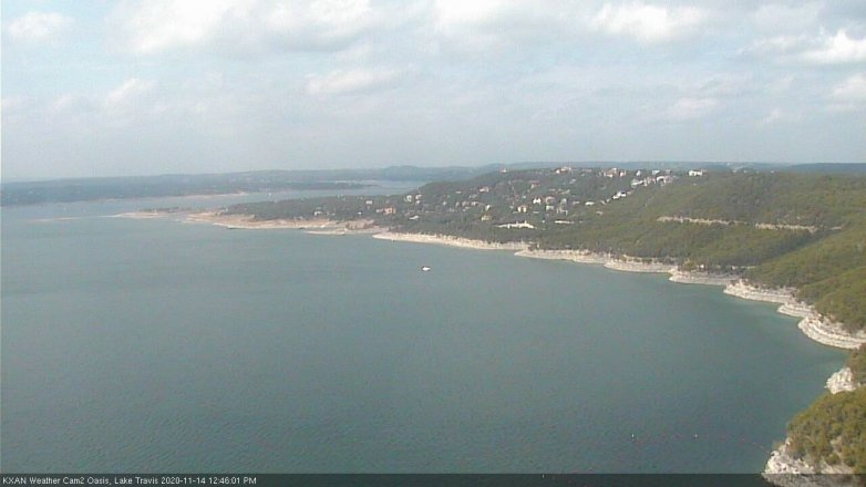 Lake Travis webcam, November 14, 2020 12:45 PM CT
