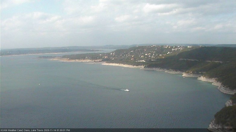 Lake Travis webcam, November 14, 2020 1:00 PM CT