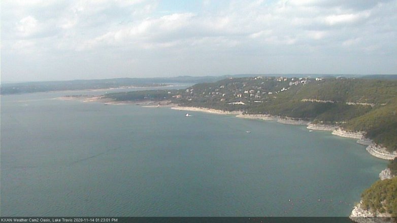 Lake Travis webcam, November 14, 2020 1:25 PM CT