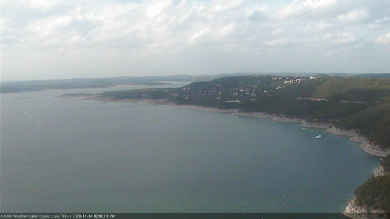 Lake Travis webcam, November 14, 2020 2:00 PM CT
